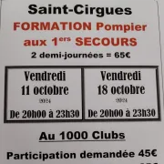 Formation premiers secours à Saint-Cirgues