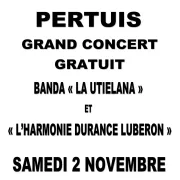 Grand concert :  Banda Utielana  et  l'Harmonie Durance Luberon 