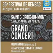 Grand concert pour le 37ème festival de Gensac