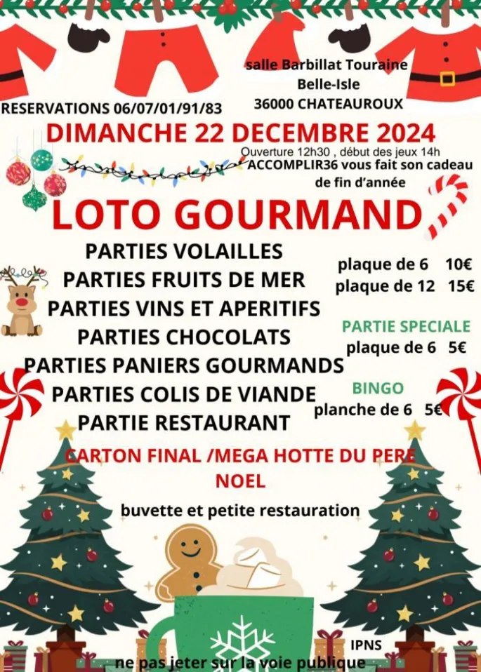 Grand loto de Noël et loto gourmand