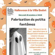 Halloween à la Villa Bedat - Fabrication de petits fantômes