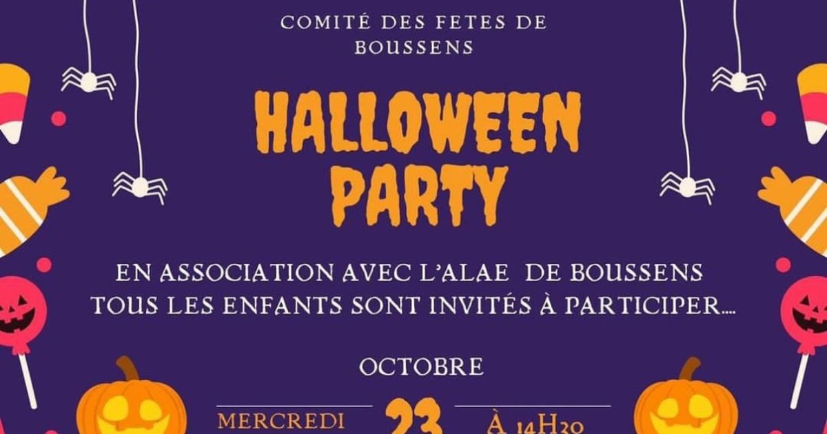 Halloween Party 2024 Festival Boussens dates, programmation