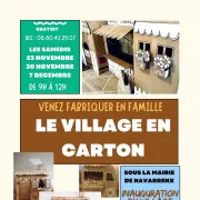 Inauguration du village en carton