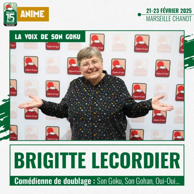 Brigitte Lecordier sera présente à la prochaine Japan Expo de Marseille !