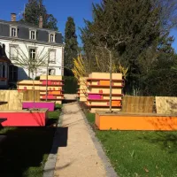 Le Jardin Hortus Beatus se situe à côté des Archives de Sélestat &copy; Ville de Sélestat