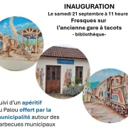 JEP - Inauguration des fresques sur l\'ancienne gare à tacots