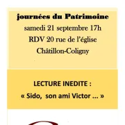 Journée du patrimoine - Lecture inédite \