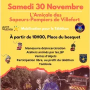 Journée Téléthon Par L'Amicale Des Sapeurs Pompiers