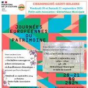 Journées du Patrimoine à Champagné Saint Hilaire