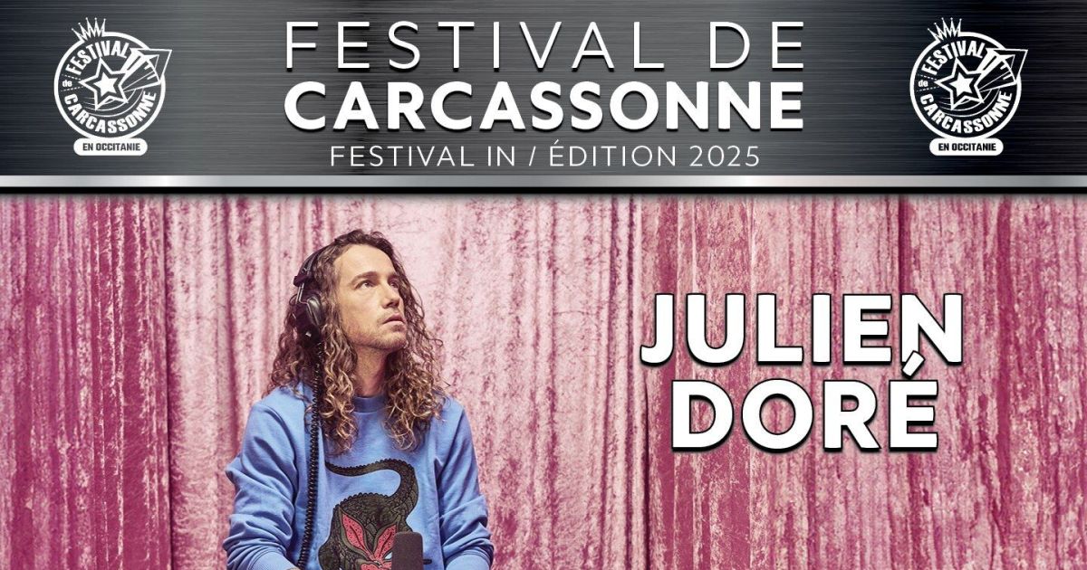 Concert Julien Doré au Festival de Carcassonne 2025 Théâtre Jean