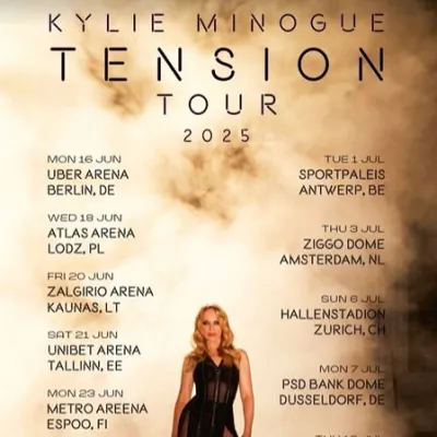 Kylie Minogue en concert en France en 2025 avec son Tension Tour