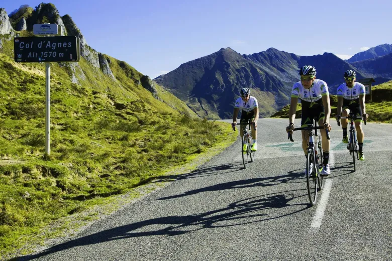 Les 1570m d'altitude du Col d'Agnes lors de l'Ariégeoise