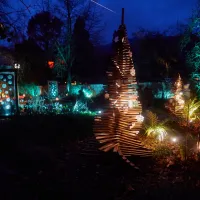 La beauté du Jardin de Wesserling illuminé &copy; Steeve Josch