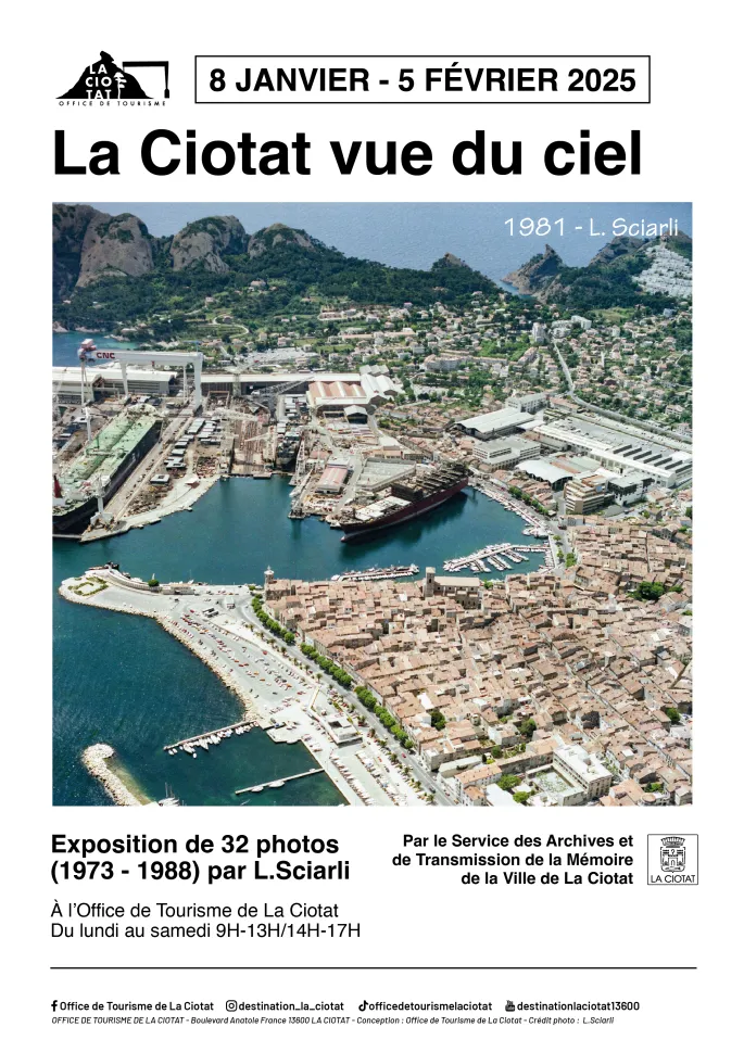 La Ciotat vue du ciel