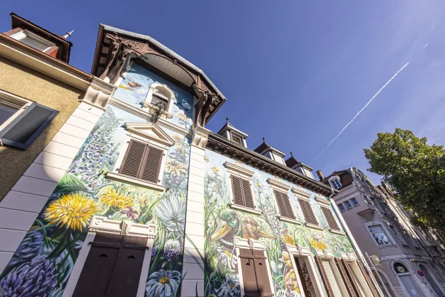 La « Graffiti-Haus » dans la Kirchstraße, Fribourg