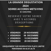 La Grande Dégustation 2024 - Soirée Accords Mets & Vins