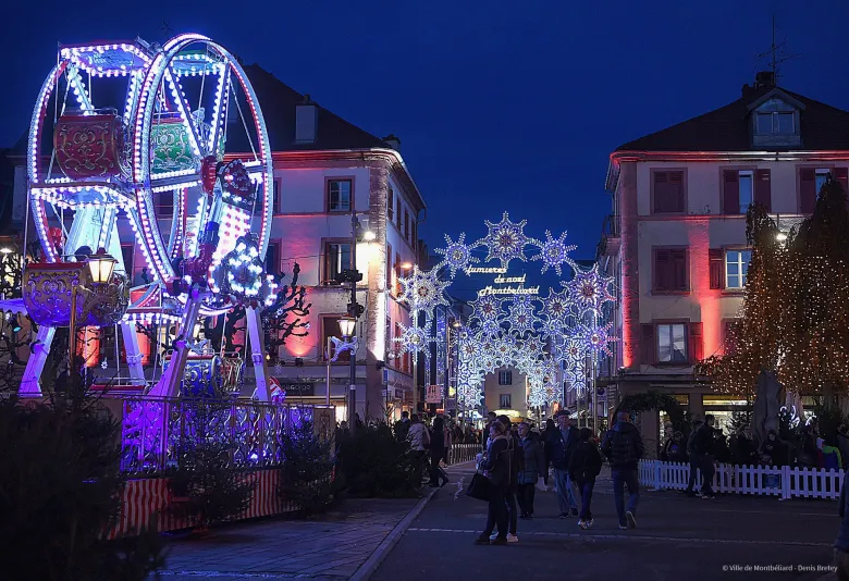 La lumière est partout à Montbéliard pour les fêtes de fin d'année