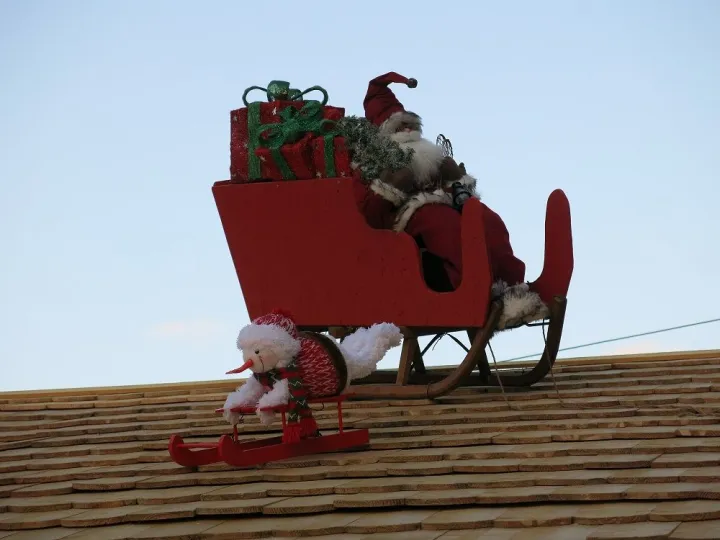 Un père noël farceur, place Broglie