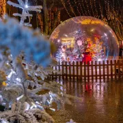 Les allées de Noël et bulles magiques