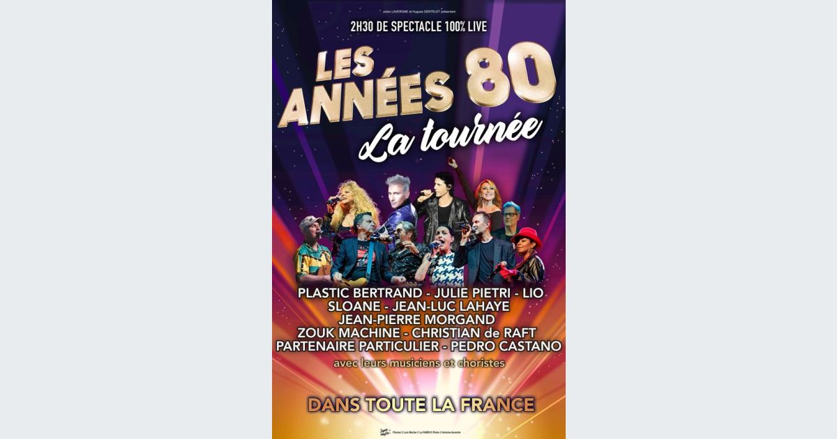 Concert Les Annees 80 2022 - Le Dôme de Paris - Palais des Sports : places,  billetterie, dates, réservations