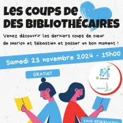 Les coups de coeurs des bibliothécaires