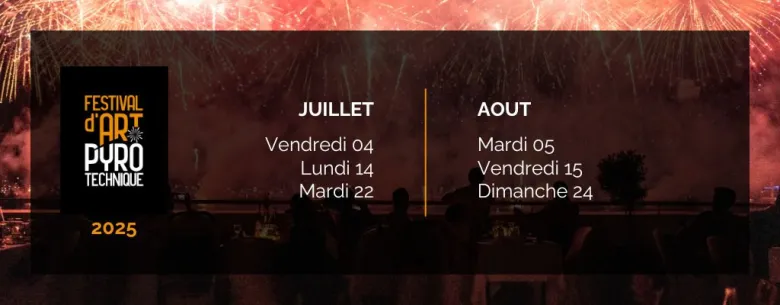 Les dates des feux d'artifice à Cannes en 2025