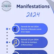 Les manifestations 2024 de la Tar'Dive