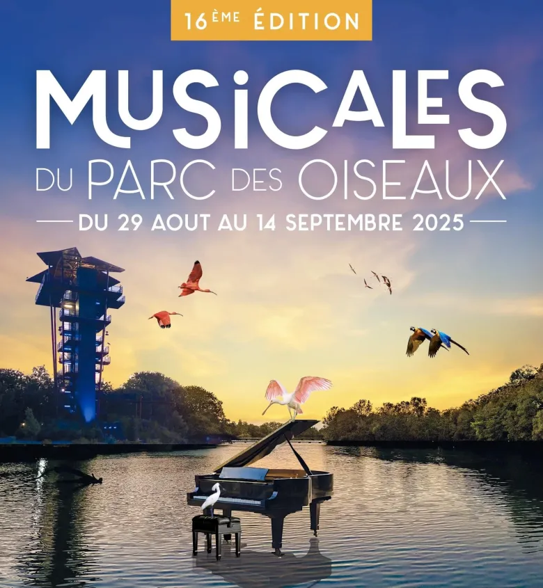 Les Musicales du Parc des Oiseaux reviennent du 29 août au 14 septembre 2025.