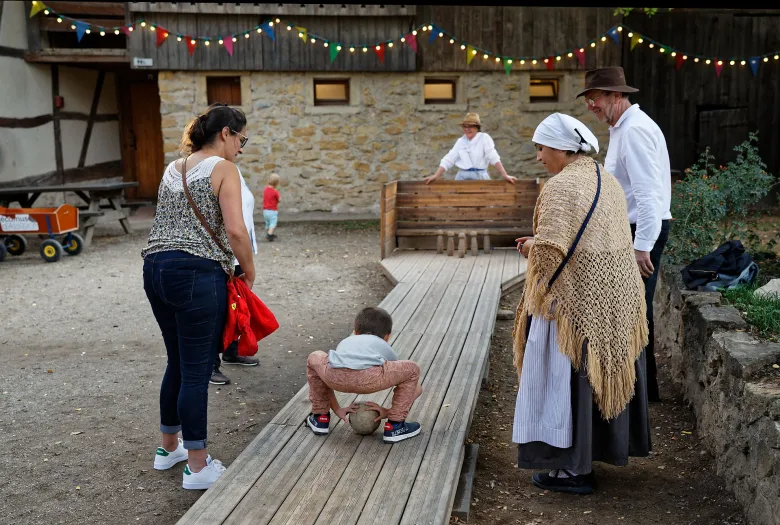 Une partie de quilles à l'Ecomusée