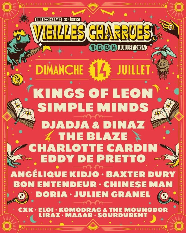 Festival Les Vieilles Charrues 2024 programmations, dates, tarifs