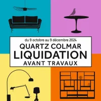 Liquidation avant travaux dans le magasin Quartz Design à Colmar DR