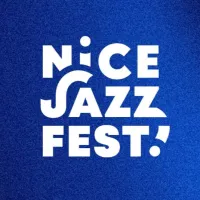 Le logo, sur fond bleu, du Nice Jazz Festival DR