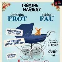 La pièce Lorsque l'enfant paraît avec Catherine Frot et Michel Fau  DR