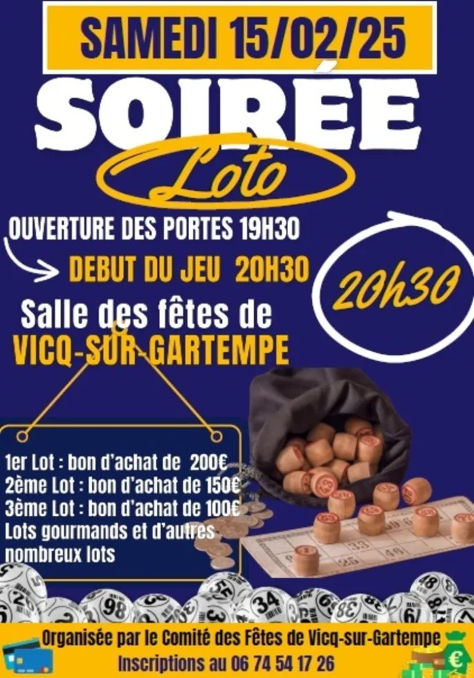 Loto VicqsurGartempe 2025 date, horaires, programme, tarifs