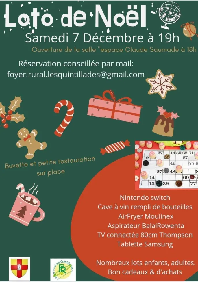 Loto De Noël SainteCroixdeQuintillargues 2024 date, horaires