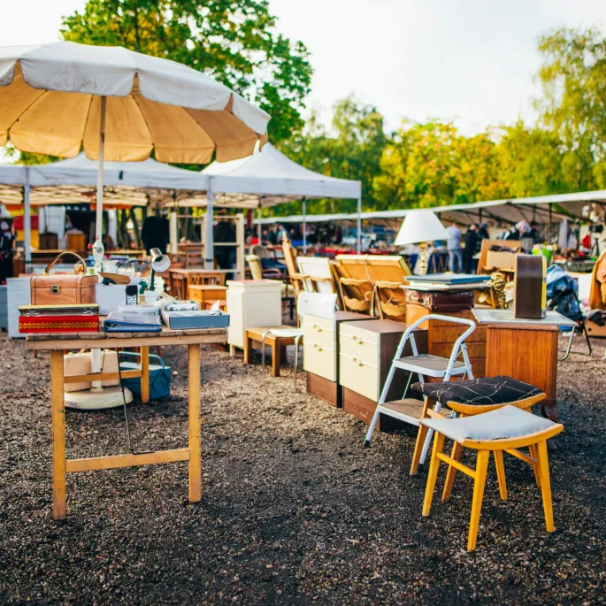 Marché aux puces à Strasbourg Cronenbourg 