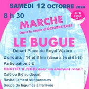 Marche dans le cadre d\'Octobre Rose au Bugue