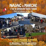 Marché de Najac le dimanche matin