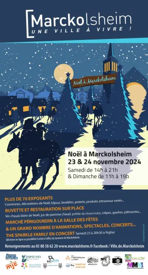 L'affiche du Marché de Noël 2024 à Marckolsheim