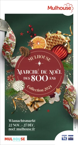 L'affiche 2024 du Marché de Noël à Mulhouse