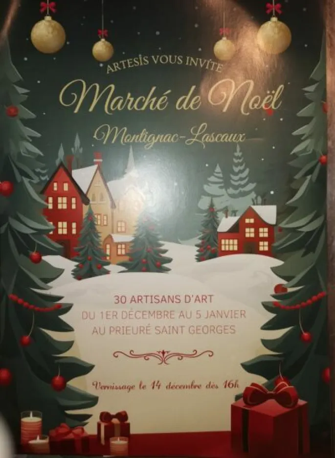 Marché de Noël au Prieuré à Montignac-Lascaux