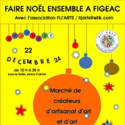 Marché de noël d’art et d'artisanat d’art à Figeac