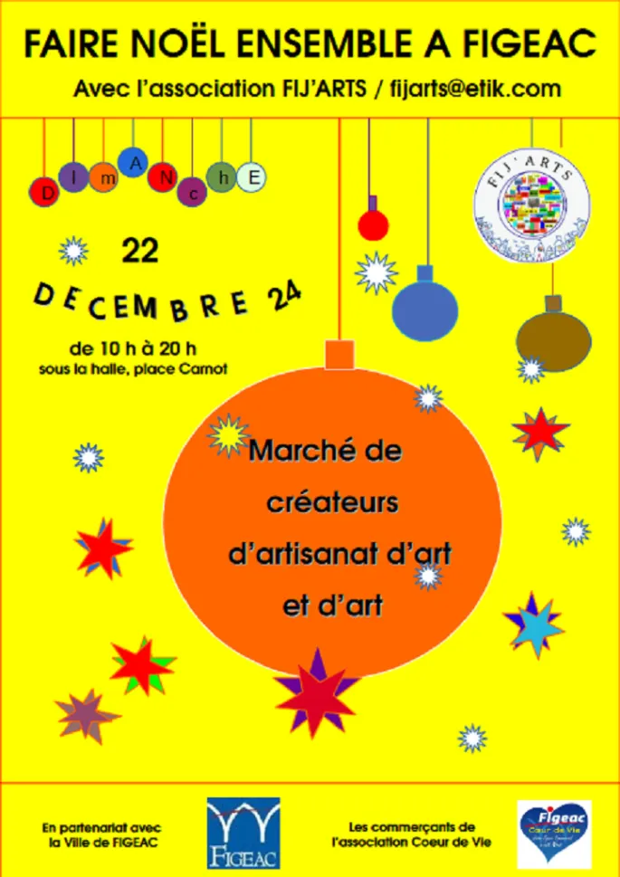 Marché de noël d’art et d'artisanat d’art à Figeac