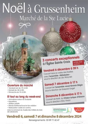 L'affiche du Marché de Noël de la Sainte Lucie