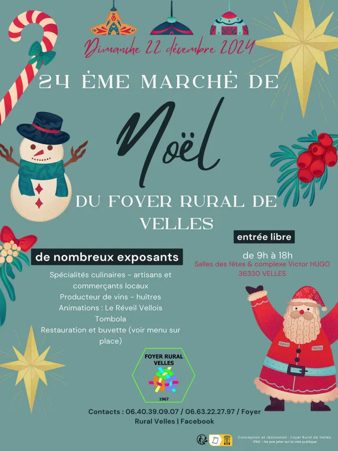 Marché de Noël du foyer rural de Velles