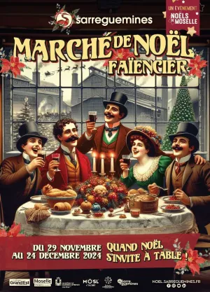 L'affiche du Marché de Noël Faïencier