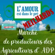 Marché de producteurs des candidats de l'Amour est dans le pré