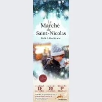 L'affiche du Marché de Saint Nicolas 2024 à Riedisheim DR