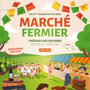 Marché fermier au Château des Rochers