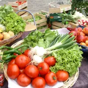 Marché hebdomadaire du dimanche matin à Fargues-Saint-Hilaire